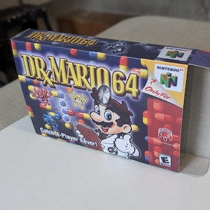 Dr. Mario 64 Replacement Box - N64 Nintendo 64 - Highest Quality Boxes in the World!