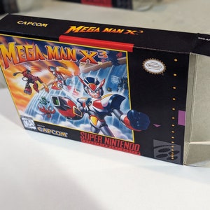 Mega Man X3 Replacement Box - Super Nintendo SNES - Highest Quality Boxes in the World!