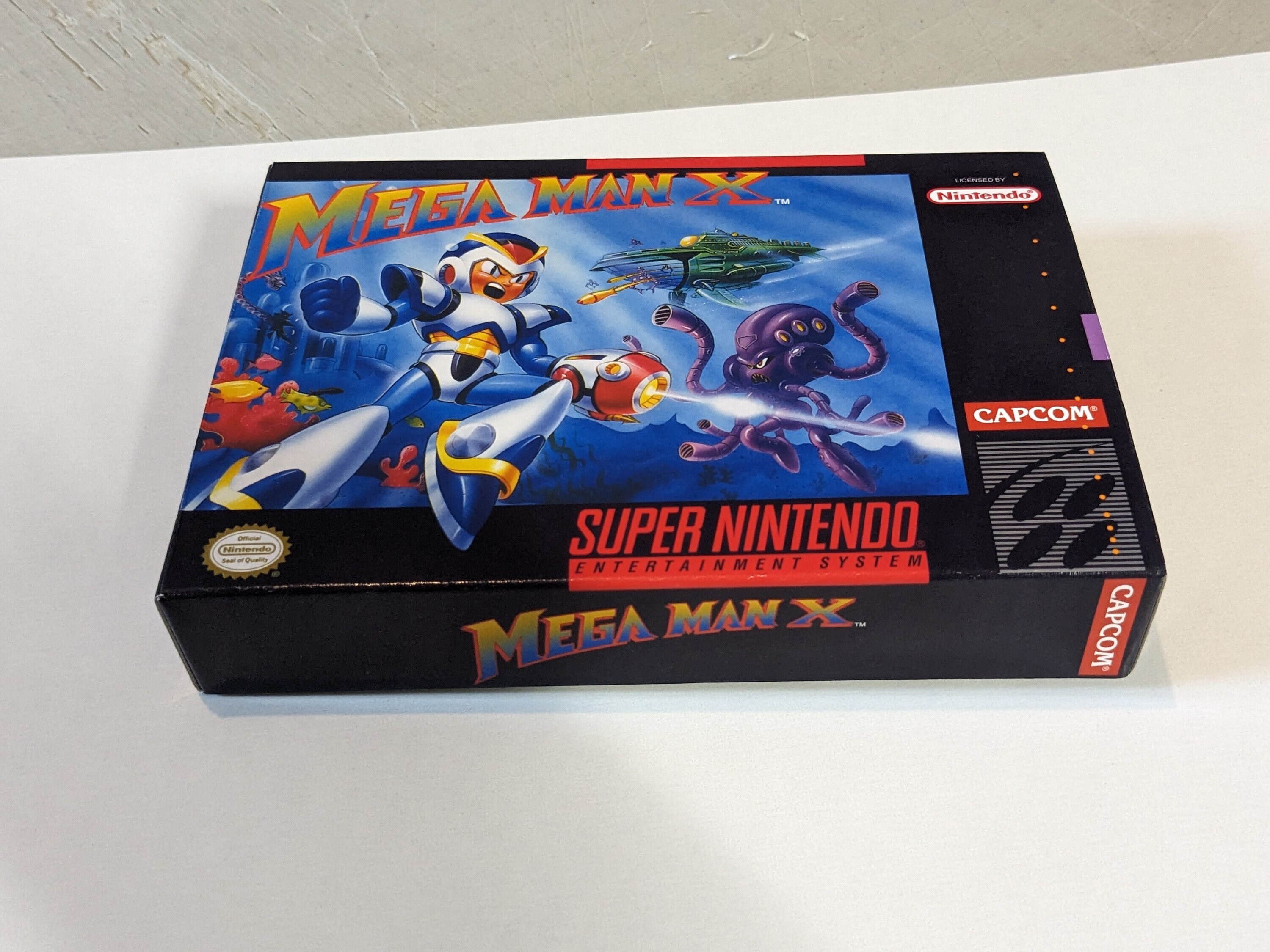 Mega Man X Replacement Box - Super Nintendo SNES - Highest Quality