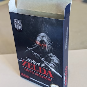 The Legend of Zelda Link&#39;s Shadow Replacement Box - Nintendo NES Romhack - Highest Quality Boxes in the World!