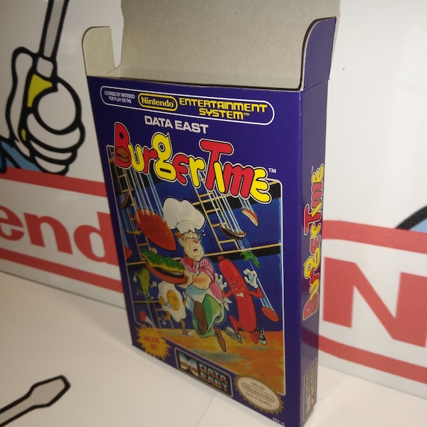 BurgerTime Replacement Box - Nintendo NES - Highest Quality Boxes in the World!