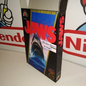Jaws Replacement Box - Nintendo NES - Highest Quality Boxes in the World!
