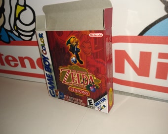 Legend of Zelda Oracle of Seasons Replacement Box - Nintendo Game Boy - Highest Quality Boxes in the World!