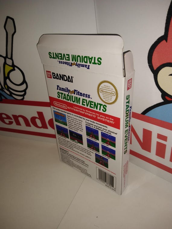 Family Fitness Stadium Events Replacement Box - Nintendo NES