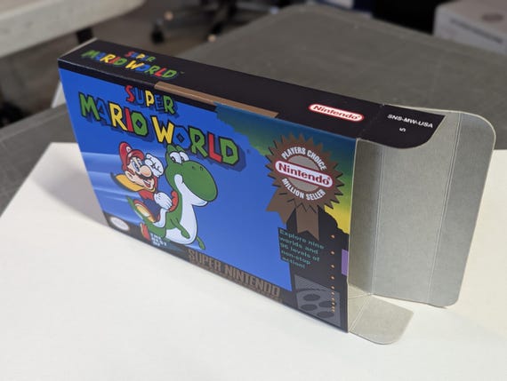 Super Mario World Player's Choice Replacement Box - Super Nintendo