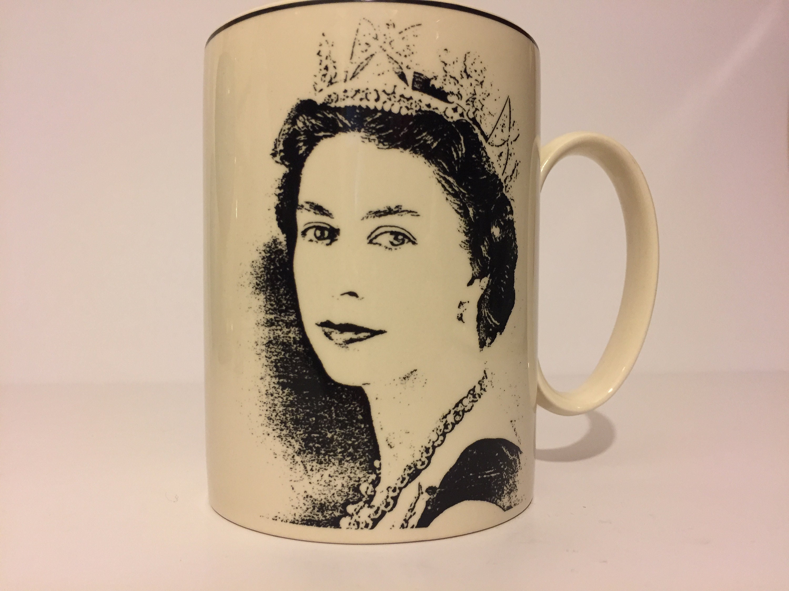 Wedgewood Royal Silver Jubilee Mug Queen Elizabeth II Etsy