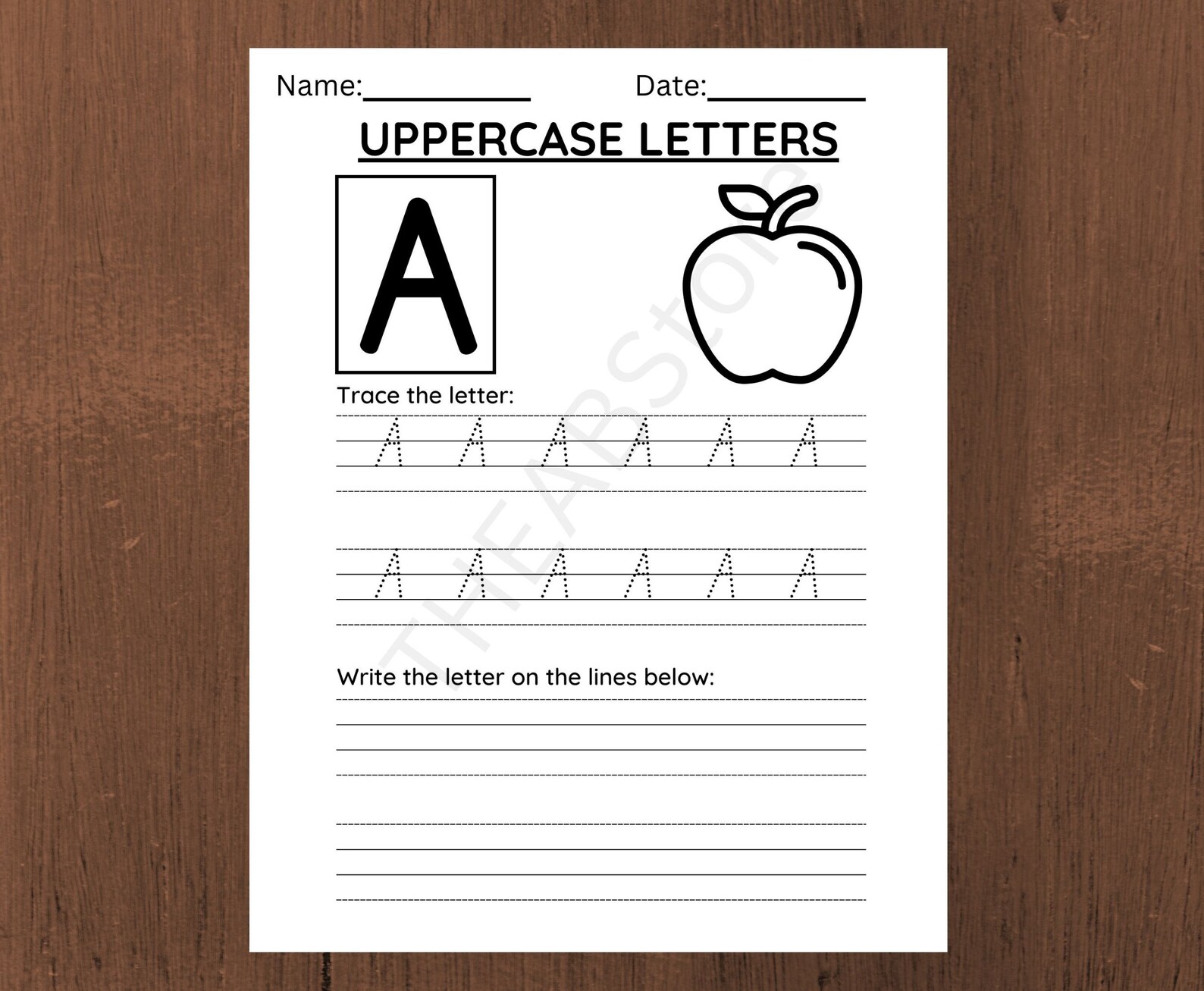 26 Printable Trace the Alphabet Worksheets. Preschool-kdg Phonics,trace ...