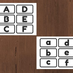 26 Printable Uppercase and lowercase Alphabet Flashcards.  Preschool-Kindergarten Phonics