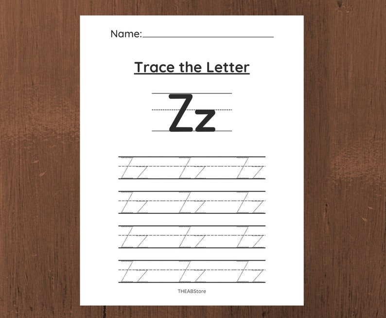 26 Printable Trace the Alphabet Worksheets. Preschool-kdg Phonics,26 ...