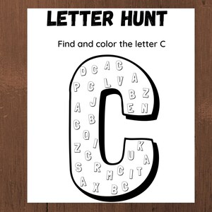Letter Hunt, Preschool Games, Alphabet Games, Alphabet Activity - Etsy