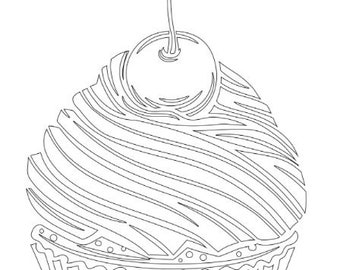 Cupcakes Galore; Cupcake coloring sheet; Girls activity; Kids Party activity,  Summer Activity for kids