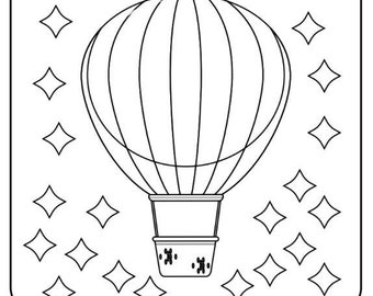 Kids Coloring Pages/Book, 20 pages, PDF file, Kids Party favors, Activity Pages