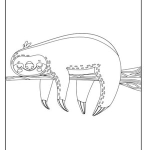 Sloth Coloring Pages -20 images