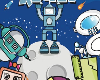 Digital Coloring Book- Robots