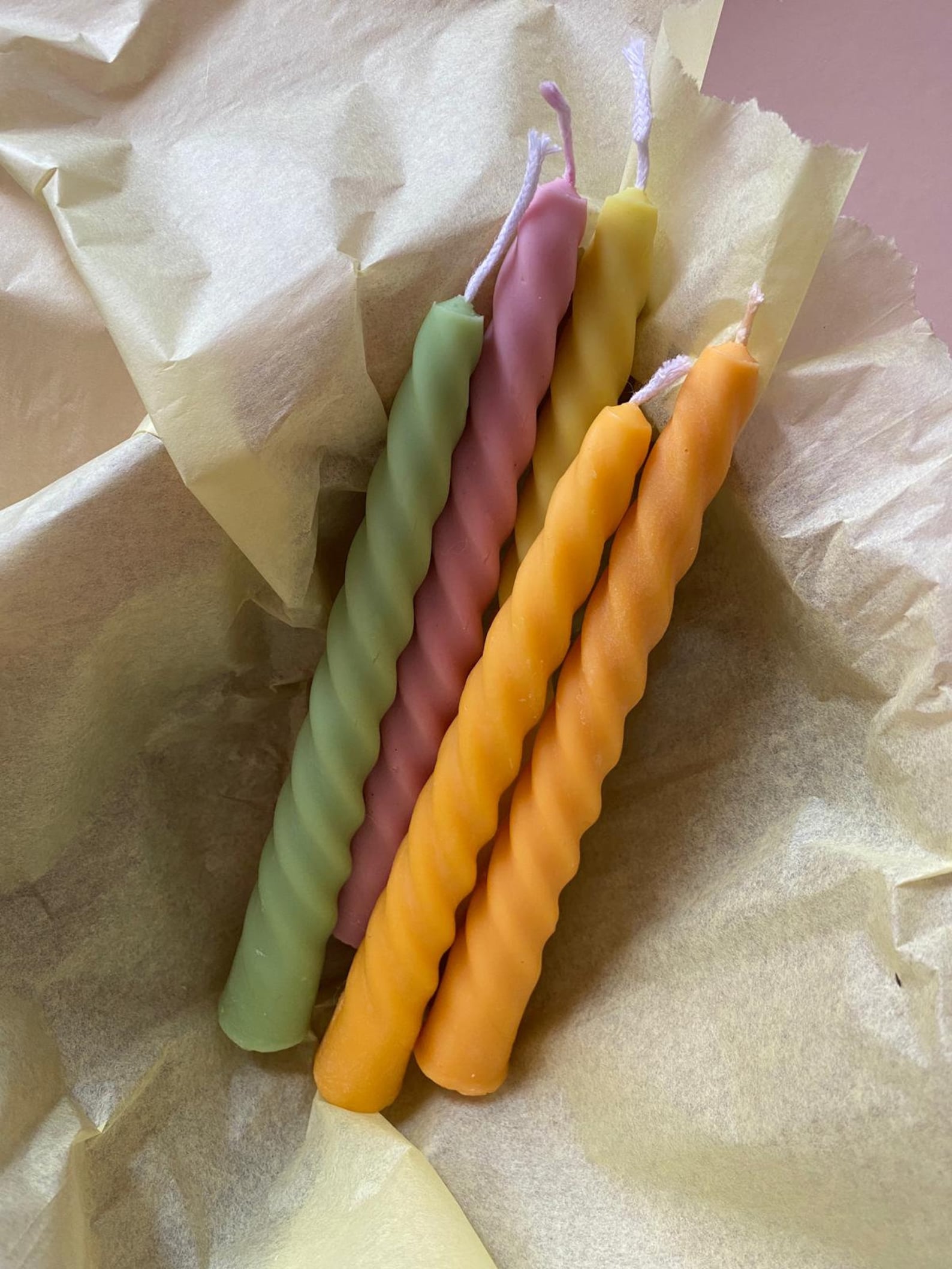 Colourful Twist Swirl Candles swirl candle swirl soy candle Etsy