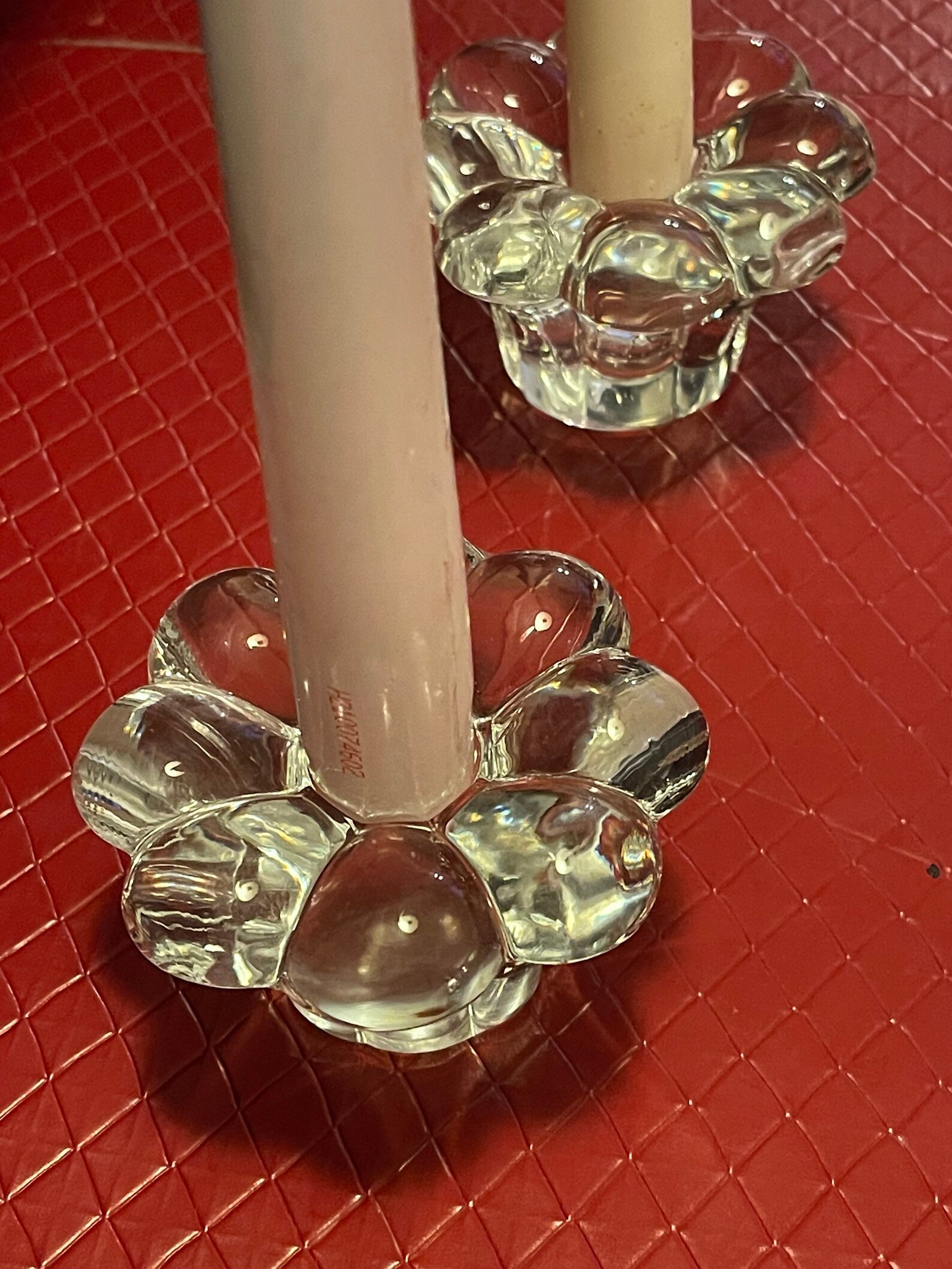 Crystal Flowers Candle Holder Etsy