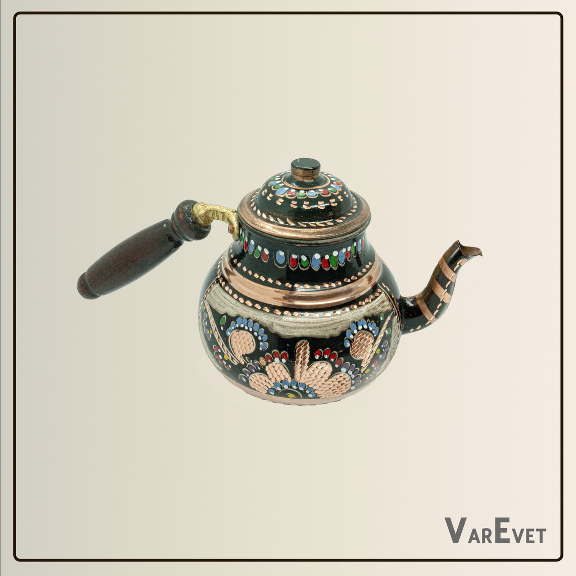 Copper Turkish Tea Pot Tea Kettle Pots Set for Stove Top Etsy