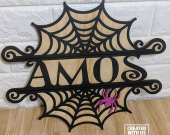 Halloween Web Name Sign