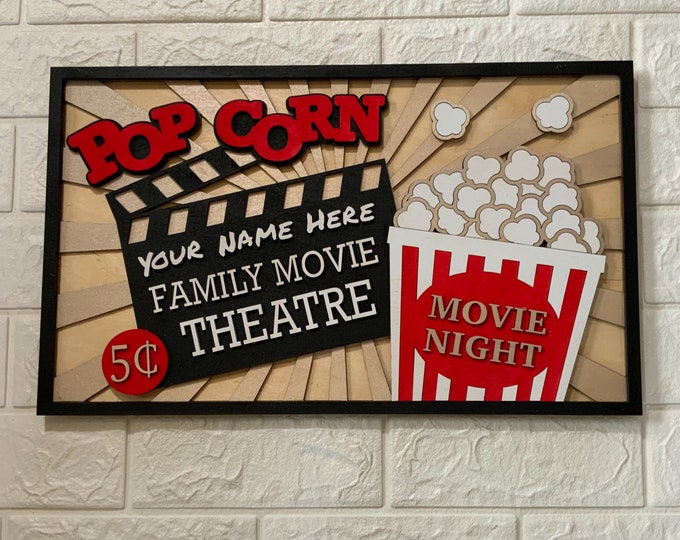 Family Movie Theatre Sign