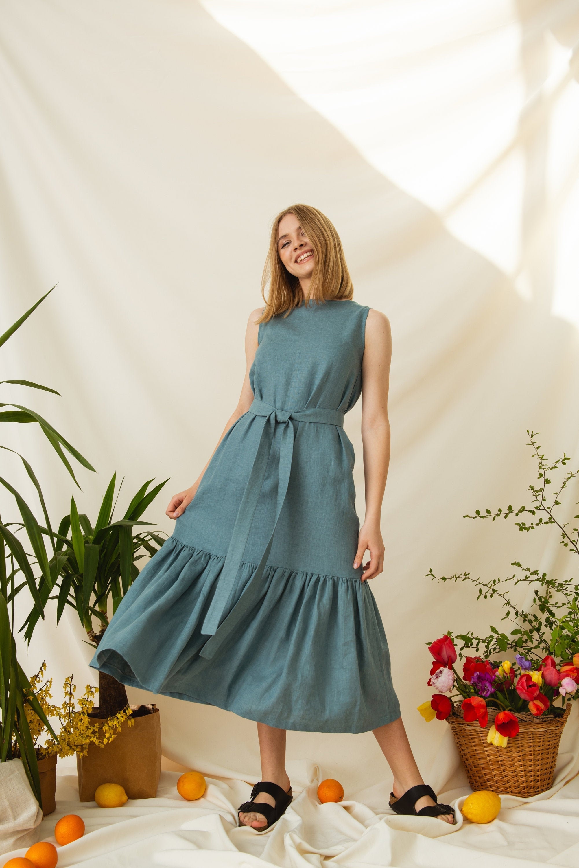 【美品】herlipto Linen Belted Maxi Dress S il_340x270.6425566916_nncx.jpg