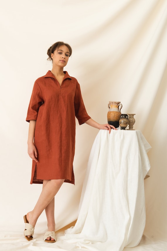 low cut loose dress Bohemian Low Cut Loose V-Neck Dress – Top Boho