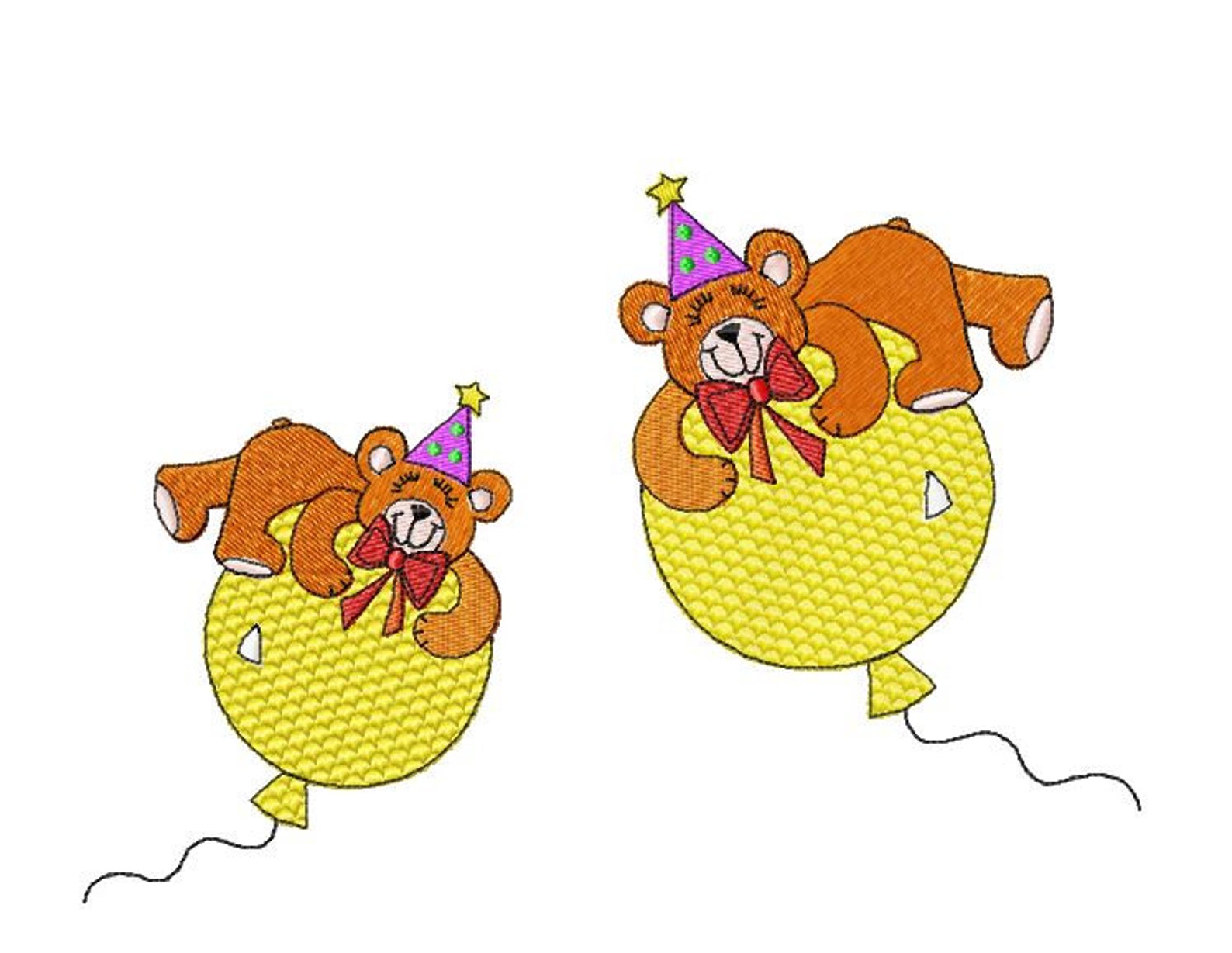 Embroidery file bear on balloon in 2 sizes 82 x 99 mm 100 x  etsy Embroidery file bear on balloon in 2 sizes 82 x 99 mm 100 x  etsy