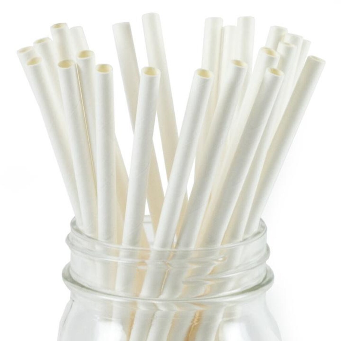 White Paper Drinking Straws Biodegradable Eco Recyclable Etsy