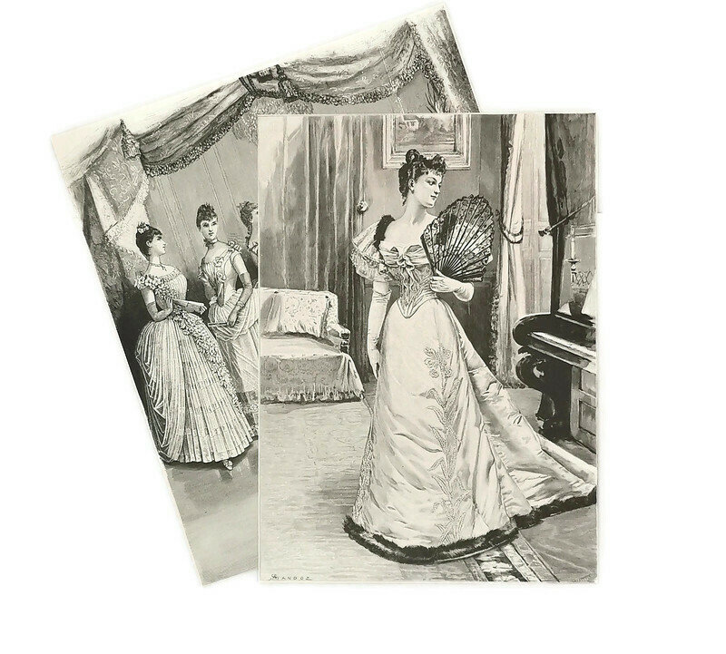 Illustrations Shabby France, Mode Française Xixème, Encyclopédie, Décoration, La Illustrée, Salon Pa