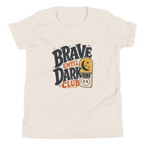 Brave Until Dark Club Kids Retro Nightlight Shirt, Vintage Graphic Tee