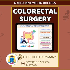 Apuntes de cirugía colorrectal: Guía de estudio para estudiantes de medicina