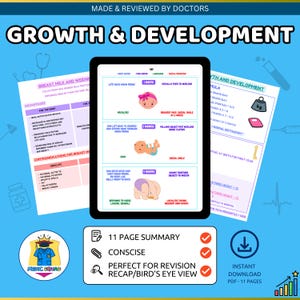 Neurodevelopment Guide: Growth & Development for Paediatric Exams. Breastfeeding. Weaning Insights. Reference Ranges and Formulas.