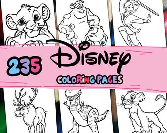 235 CARTOON MIX Coloring Pages, Characters Coloring Pages for Kids Activities, Kid Coloring Pages, Birthday Party Coloring Pages