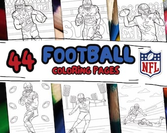 44 kolorowanki piłkarskie, kolorowanka w formacie A4 Super Bowl party, kolorowanki Super Bowl, kolorowanki do druku w formacie PDF