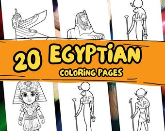 20 Ancient Egypt coloring page, History Coloring Sheets Coloring Sheets Instant Download, Classroom Holiday Printable Coloring Book