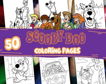 Funny Mystery Dog Coloring Pages. Cartoon coloring book for kids. Printable coloring pages for kids. Printable coloring pages