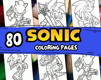 80 coloring pages, Kids Cartoon Characters Coloring Sheets Instant Download, birthday party coloring pages