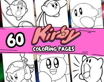 60 Cartoon Color Pages, Book fot Kid, Pdf Printable Coloring Pages Classroom Holiday Printable Coloring Book