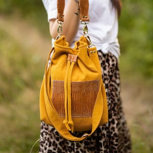 Sac daim bandoulière discount