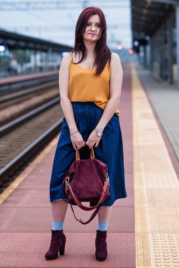 トートバッグ DEINET CLOUD MINI TOTE BAG IN BURGUNDY CLOUD MINI TOTE BAG IN BURGUNDY - DEINET