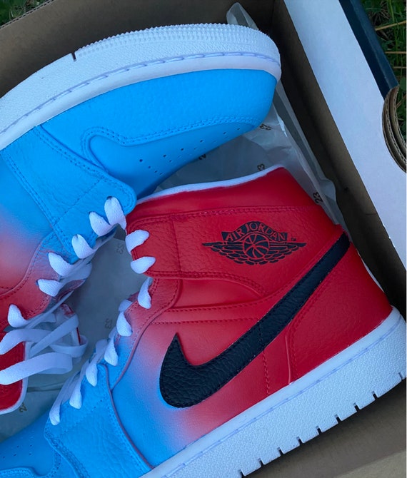 Custom Nike Air Jordan 1 Mid UNC to 