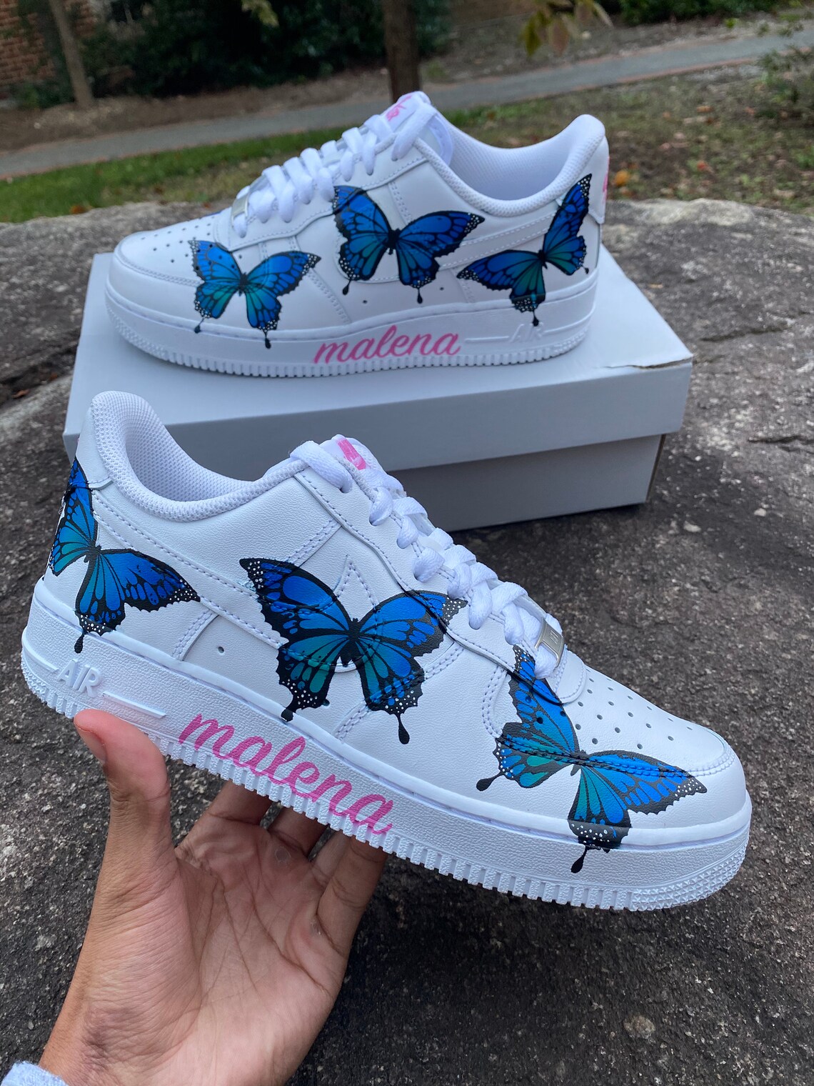 custom nike air force 1 butterfly