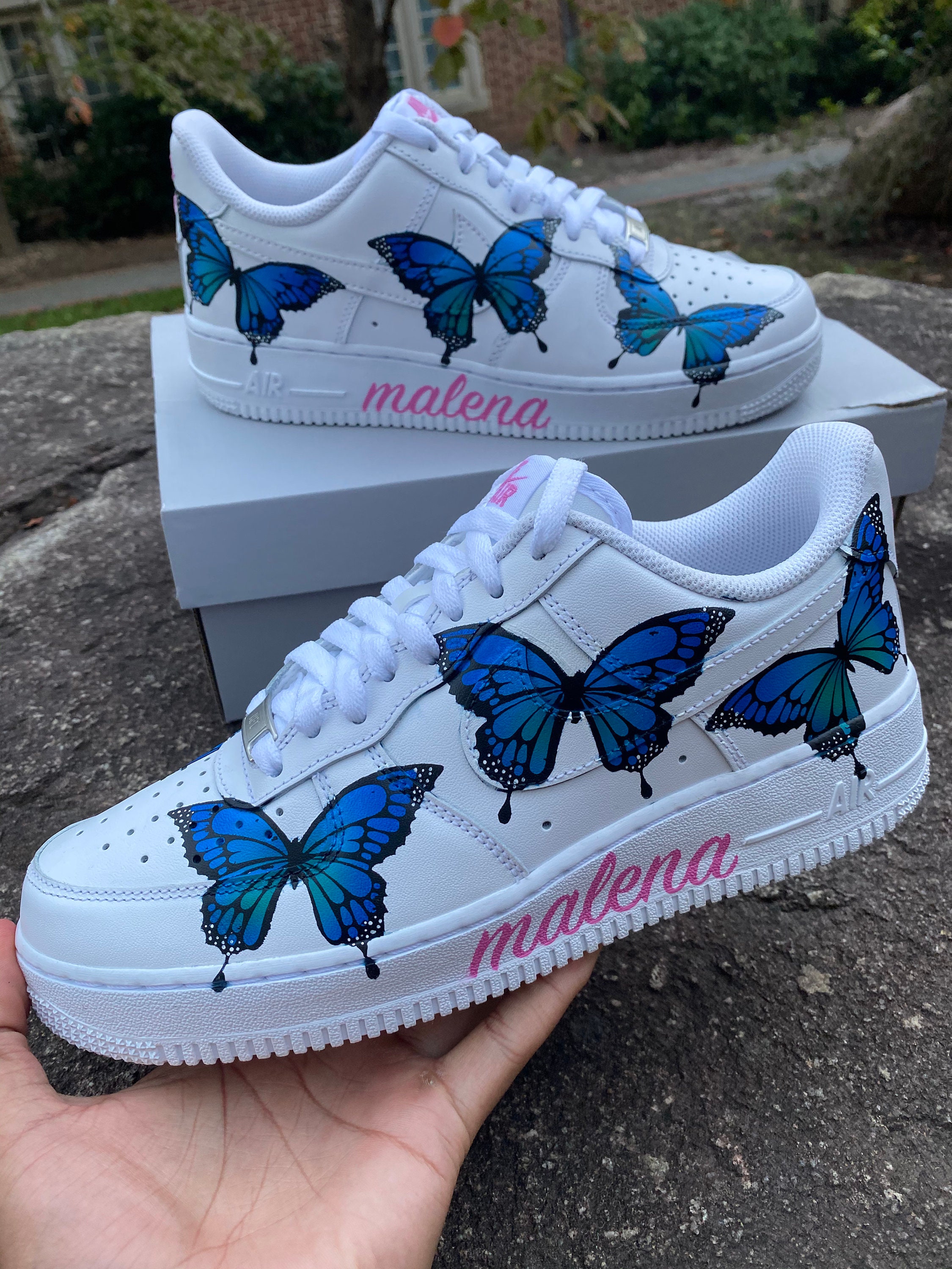 air force 1 with butterflies