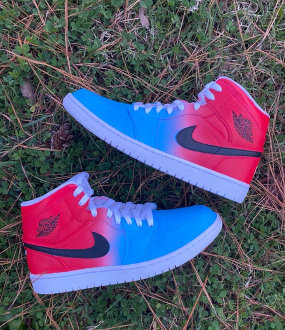 Custom Nike Air Jordan 1 Mid UNC to 