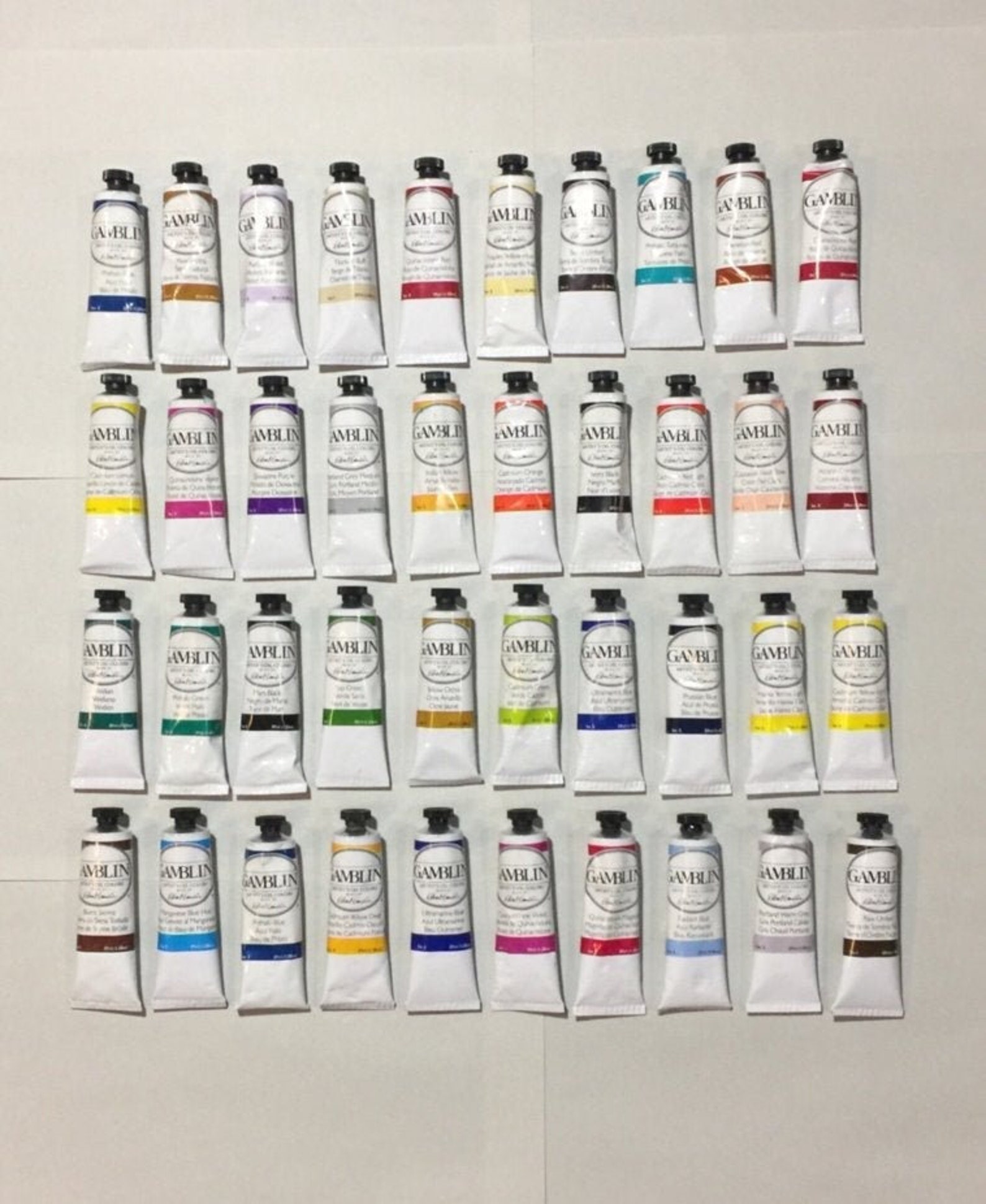 Gamblin Artists' Oil Paints Set of 40 Brand New Etsy