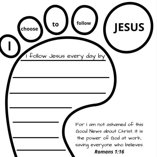 Childrens Sunday school worksheets