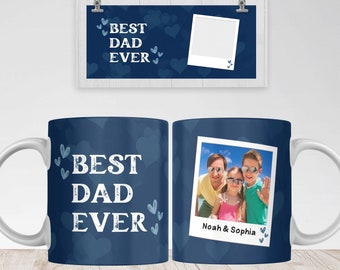 Dad Photo Mug PNG, Dad Ever Sublimation Design (Digital Download)
