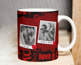Benutzerdefinierte Foto Liebe Becher Design, Sublimation PNG (Digitaler Download)
