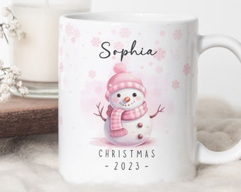 Personalized Christmas Snowman Mug PNG, Christmas Winter Mug, Christmas Sublimation Mug, Transfer Mug Press, Wrap Template, Instant Download