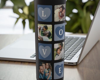 Dad Photo Tumbler PNG, 20oz Skinny Sublimation Design (Digital Download)