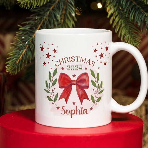 Adesivi Natalizi UV DTF Per Tazze | 6 Pezzi Con Motivi Di Natale | Trasferimento Sticker Per Personalizzare Bicchieri, Regali Fai Da Te